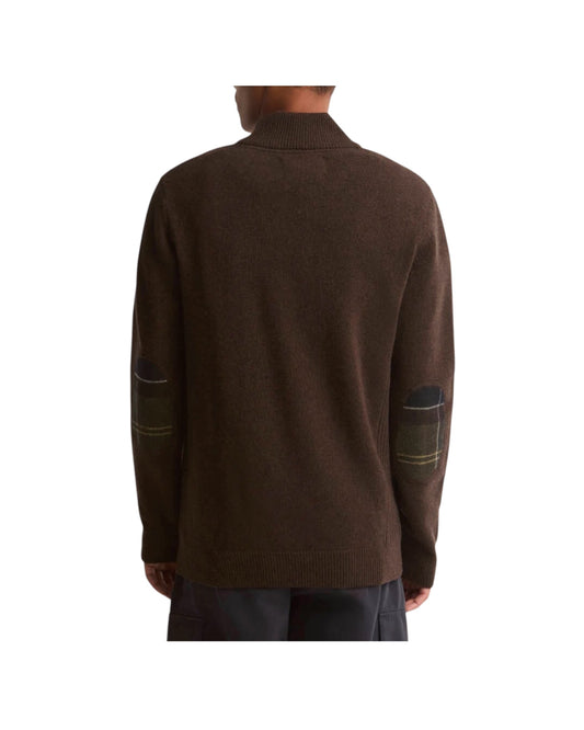 Maglia con mezza zip Holden Dark Oak HOLDEN HALF ZIP BR17 DARK OAK BARBOUR 