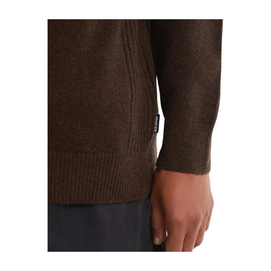 Maglia con mezza zip Holden Dark Oak HOLDEN HALF ZIP BR17 DARK OAK BARBOUR 