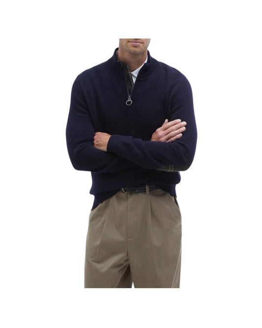 Maglia con mezza zip Holden Navy HOLDEN HALF ZIP NY91 NAVY BARBOUR 