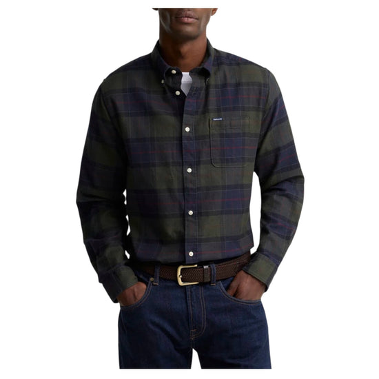 Camicia Shadow Cassic tartan Blu/Marrone KYELOCH TAILORED TN43 SHADOW CLASSIC TARTAN BARBOUR 