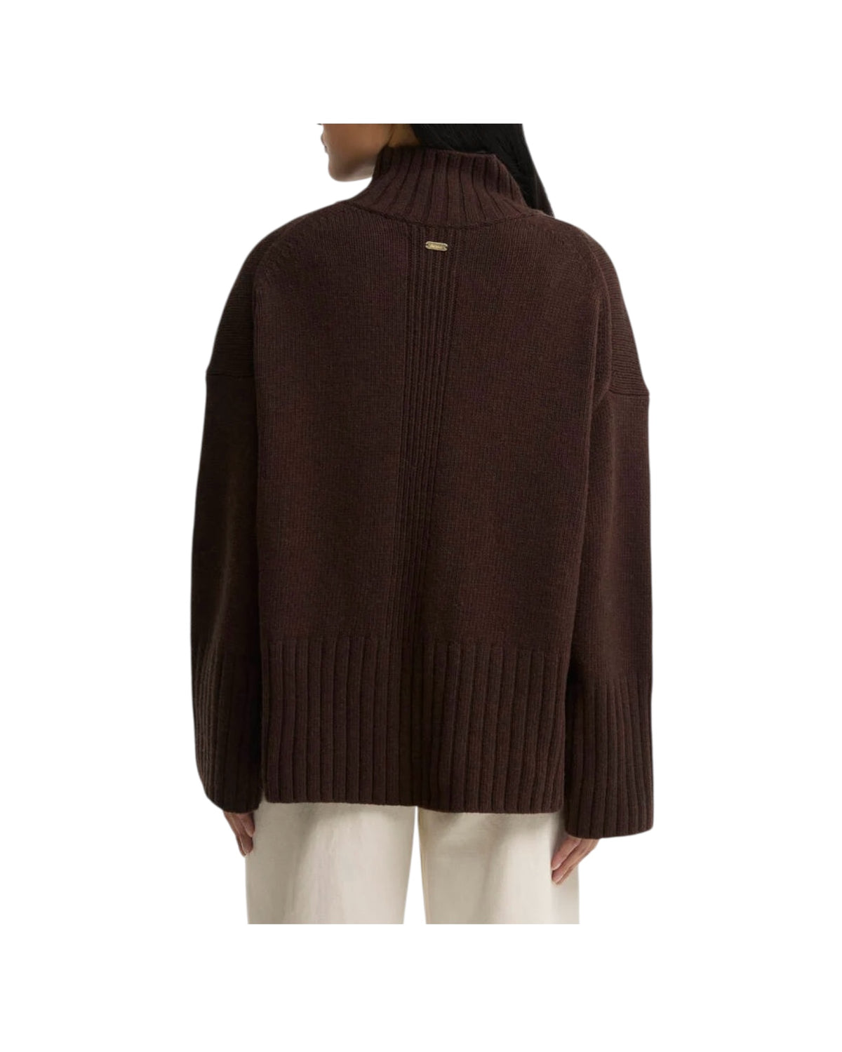 Maglione con collo a imbuto May Rustic MAY RU51 RUSTIC BARBOUR 