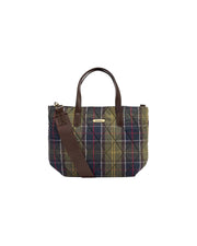 Mini Tote trapuntata Tartan