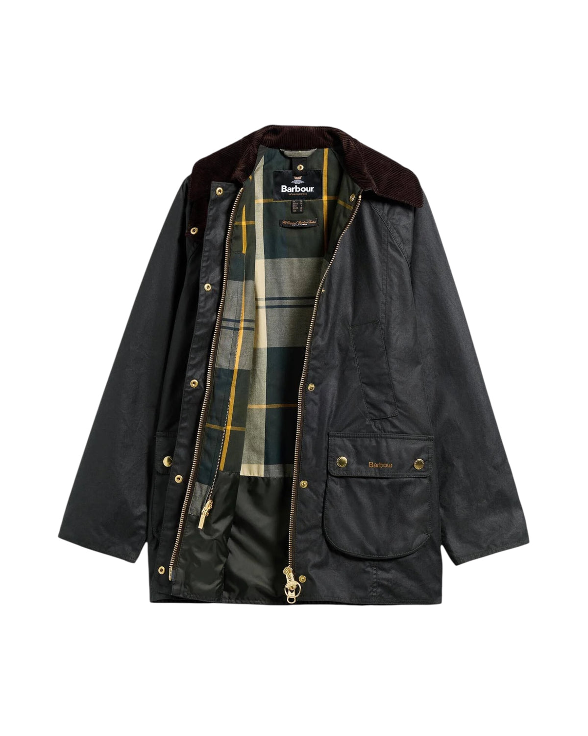 Giacca cerata Modern Beadnell Sage / Ancient MODERN BEADNELL WAX SG51 SAGE ANCIENT BARBOUR 