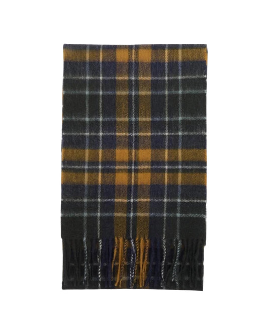 Sciarpa New Check Tartan Forest bronze NEW CHECK TARTAN GN92 FOREST BRONZE BROWN BARBOUR 