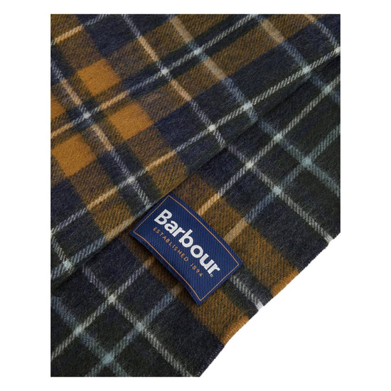 Sciarpa New Check Tartan Forest bronze NEW CHECK TARTAN GN92 FOREST BRONZE BROWN BARBOUR 
