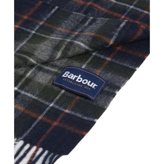Sviarpa New Check Tartan Navy Dark ginger NEW CHECK TARTAN NY95 NAVY DARK GINGER BARBOUR 