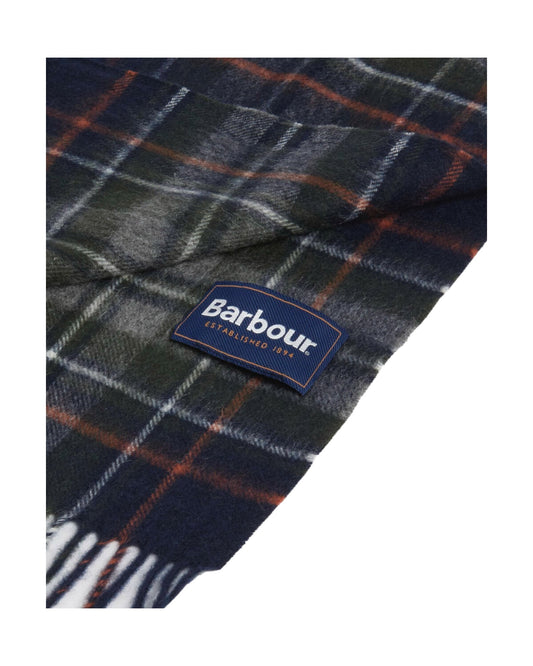 Sviarpa New Check Tartan Navy Dark ginger NEW CHECK TARTAN NY95 NAVY DARK GINGER BARBOUR 