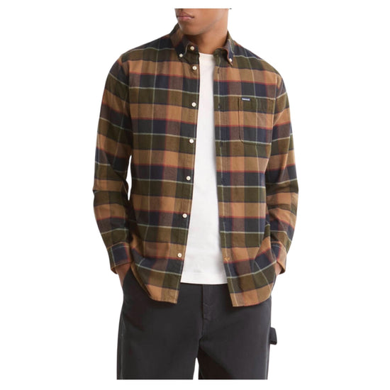 Camicia Valley Check Olive VALLEY TAILORED OL55 OLIVE BARBOUR 
