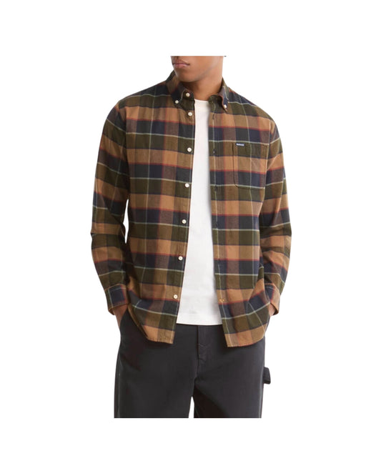 Camicia Valley Check Olive VALLEY TAILORED OL55 OLIVE BARBOUR 