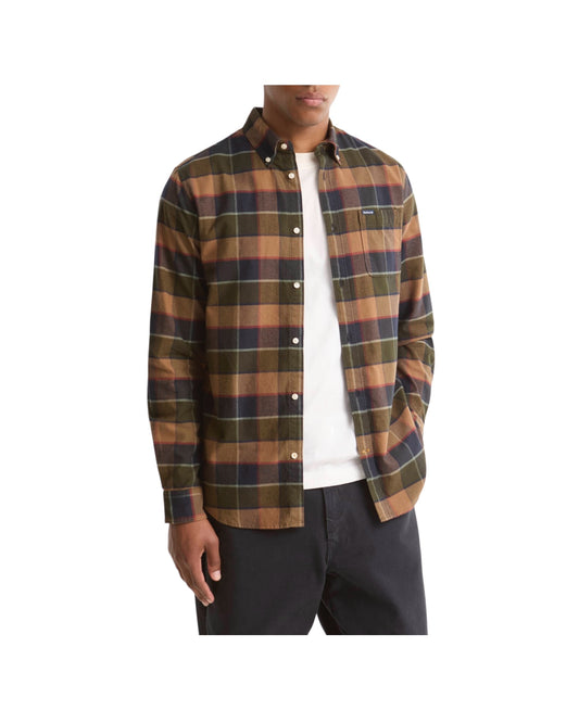 Camicia Valley Check Olive VALLEY TAILORED OL55 OLIVE BARBOUR 