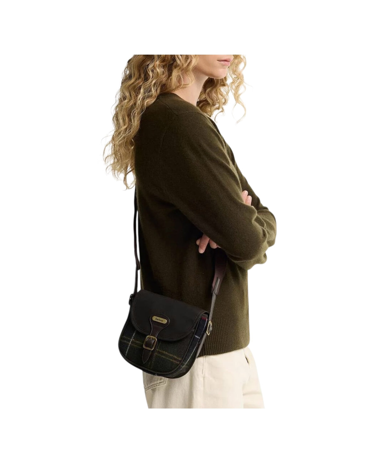 Mini borsa a tracolla Whitley in tartan WHITLEY TTN MINI CROSSBODY TN11 CLASSIC TARTAN BARBOUR 