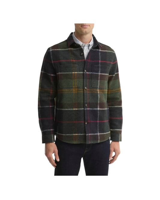 Overshirt Woodlane spazzolata con motivo a quadri WOODLANE TAIL BRUSH TN11 CLASSIC TARTAN BARBOUR 