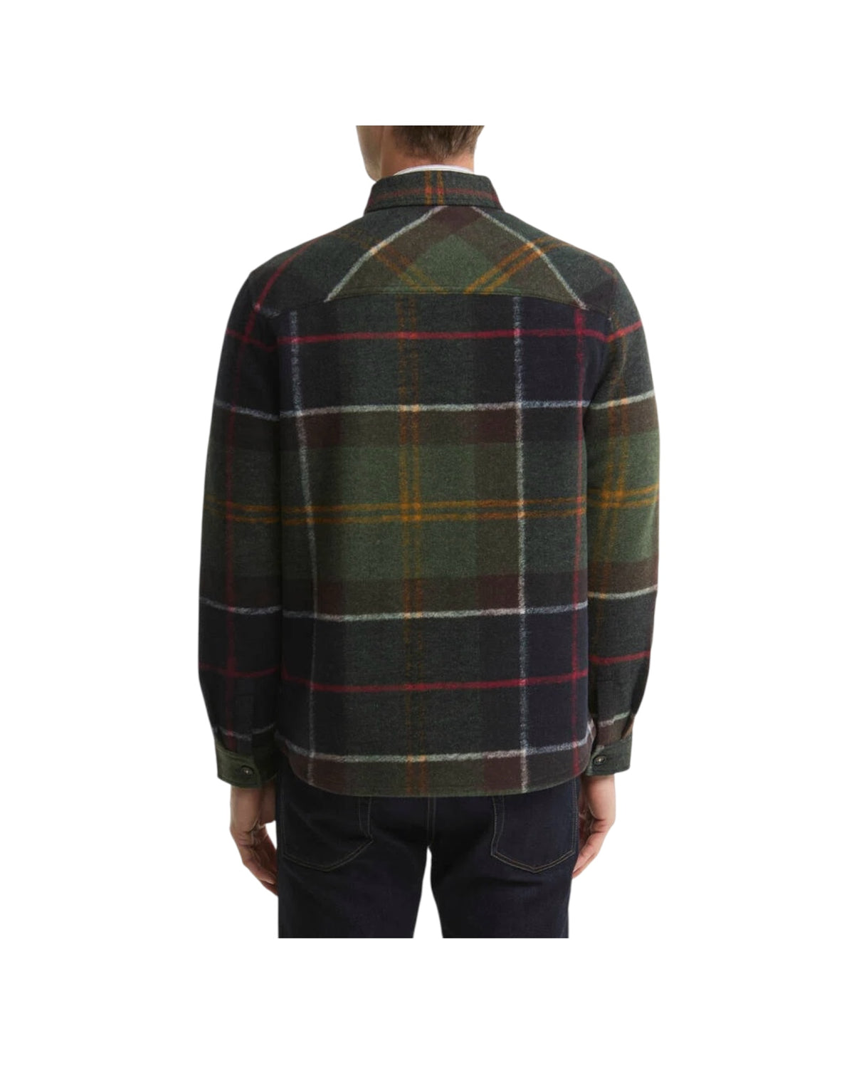 Overshirt Woodlane spazzolata con motivo a quadri WOODLANE TAIL BRUSH TN11 CLASSIC TARTAN BARBOUR 