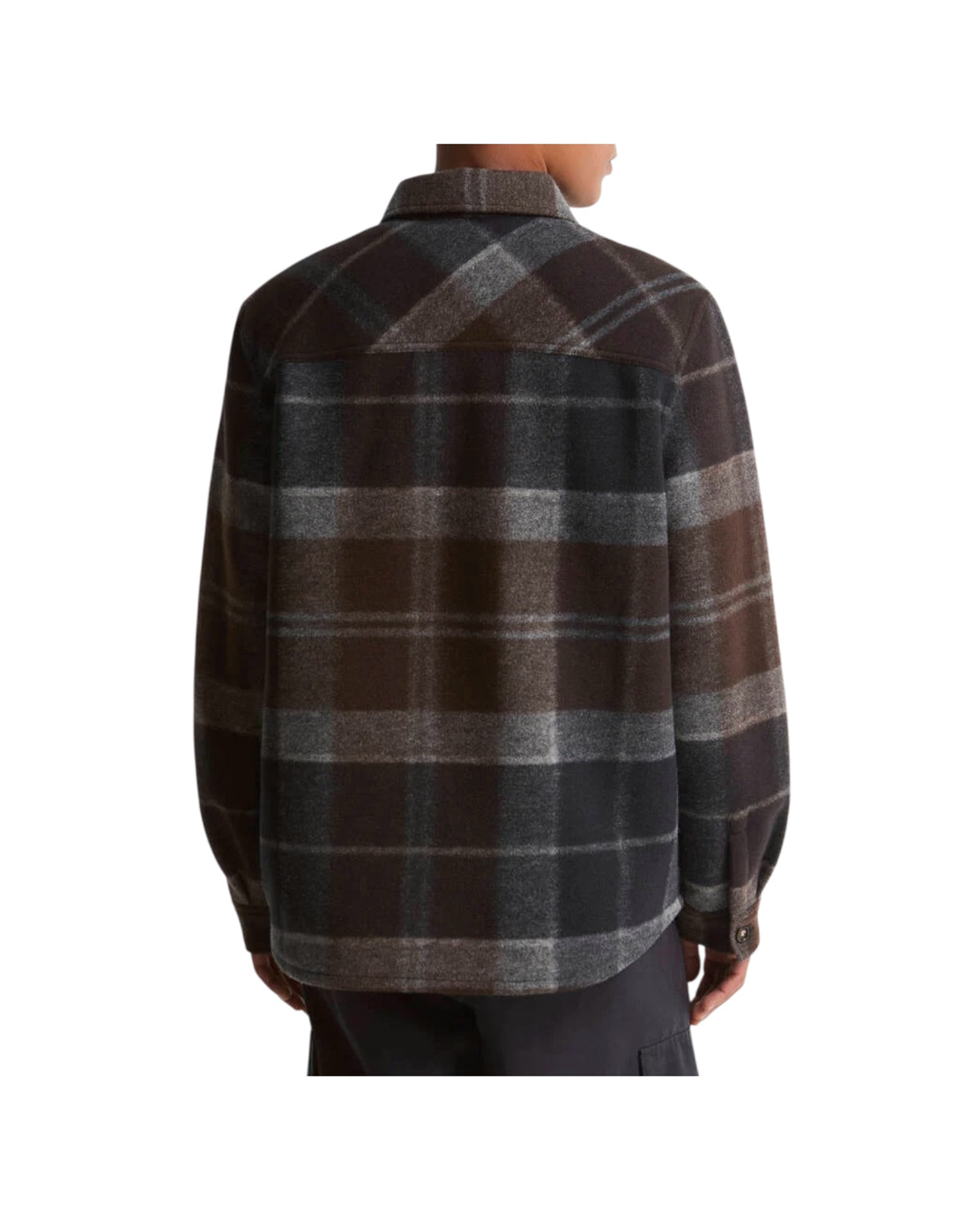 Overshirt spazzolata con motivo a quadri Midnight oak tartan WOODLANE TAIL BRUSH TN38 MIDNIGHT OAK TARTAN BARBOUR 