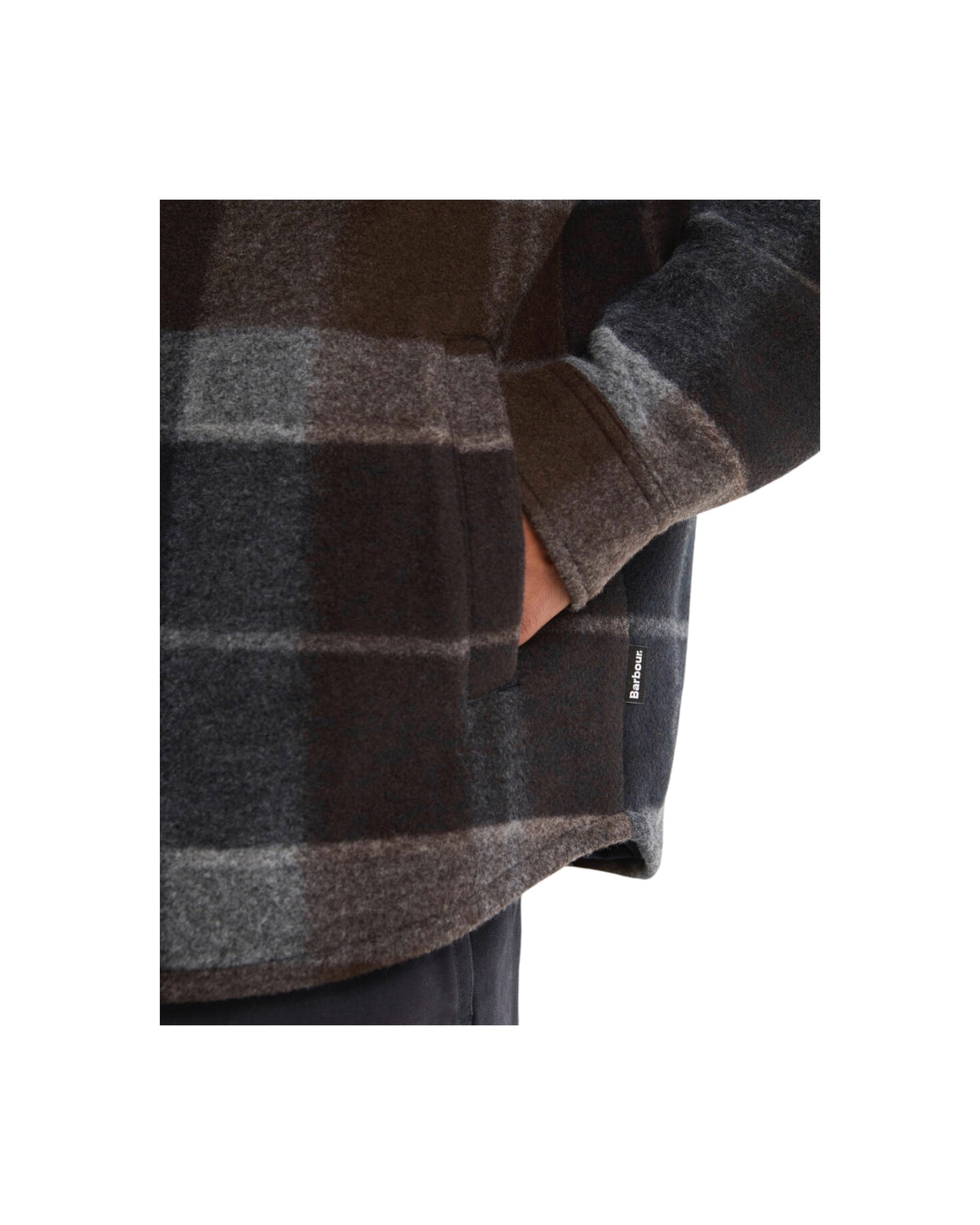Overshirt spazzolata con motivo a quadri Midnight oak tartan WOODLANE TAIL BRUSH TN38 MIDNIGHT OAK TARTAN BARBOUR 