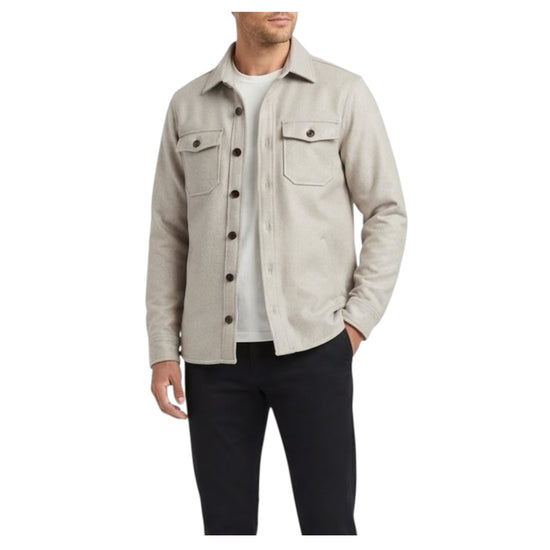 Overshirt in lana Beige 5003 BEIGE BL'KER 