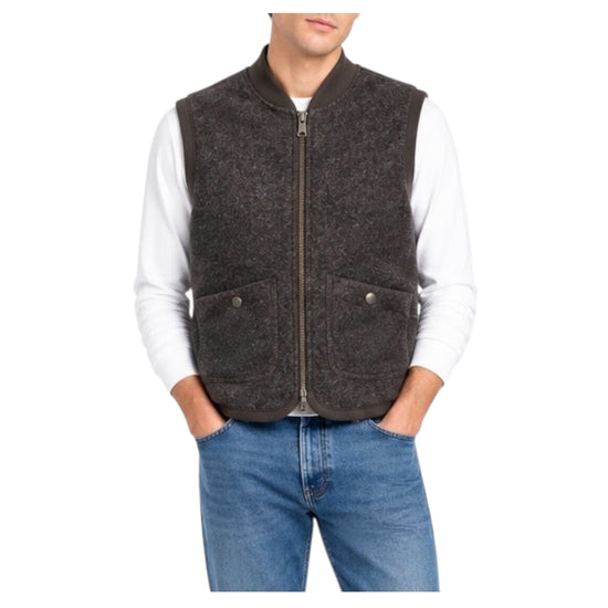 Gilet in lanacotta Dark brown 5015 DARK BROWN BL'KER 