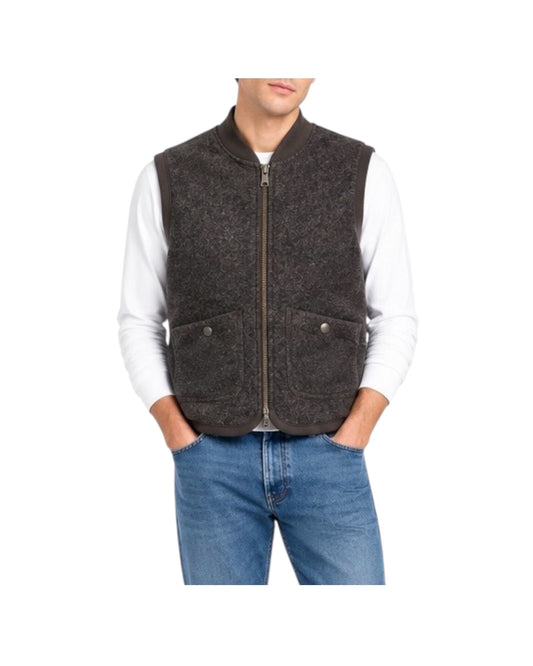 Gilet in lanacotta Dark brown 5015 DARK BROWN BL'KER 