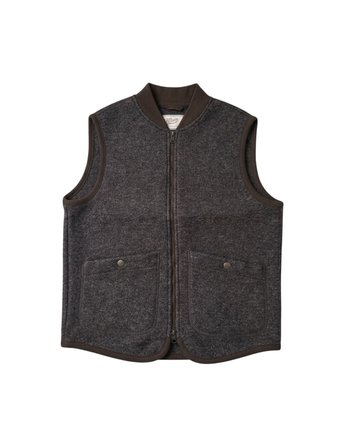 Gilet in lanacotta Dark brown 5015 DARK BROWN BL'KER 