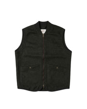 Gilet in lana cotta Green