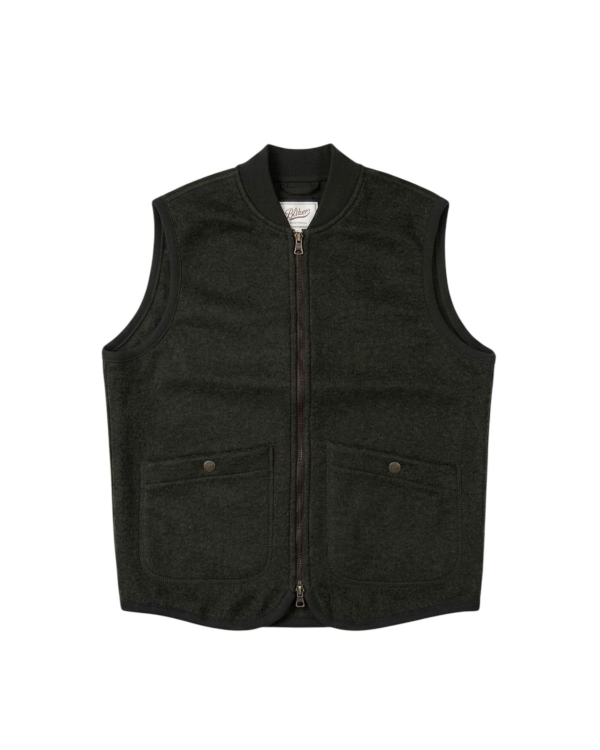 Gilet in lana cotta Green 5015 GREEN BL'KER 