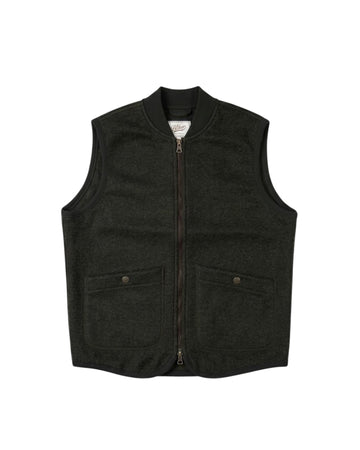 Gilet in lana cotta Green 5015 GREEN BL'KER 