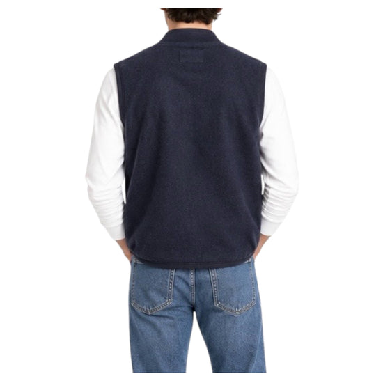 Gilet in lana cotta Navy 5015 NAVY BL'KER 