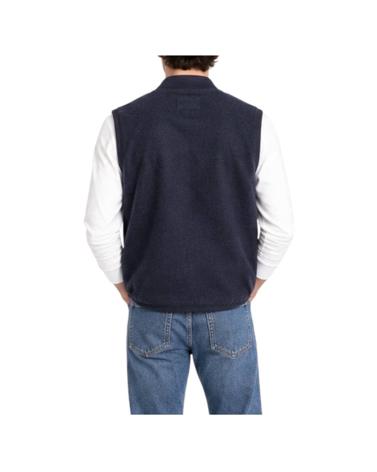Gilet in lana cotta Navy 5015 NAVY BL'KER 