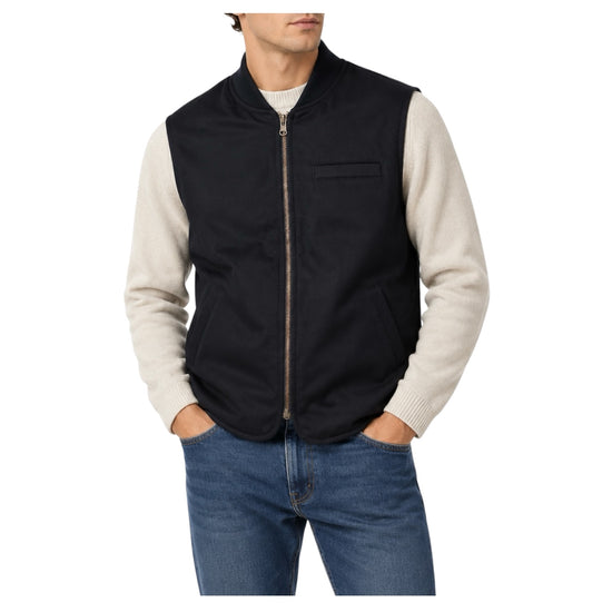 Gilet in lana reversibile Navy 5020 NAVY BL'KER 