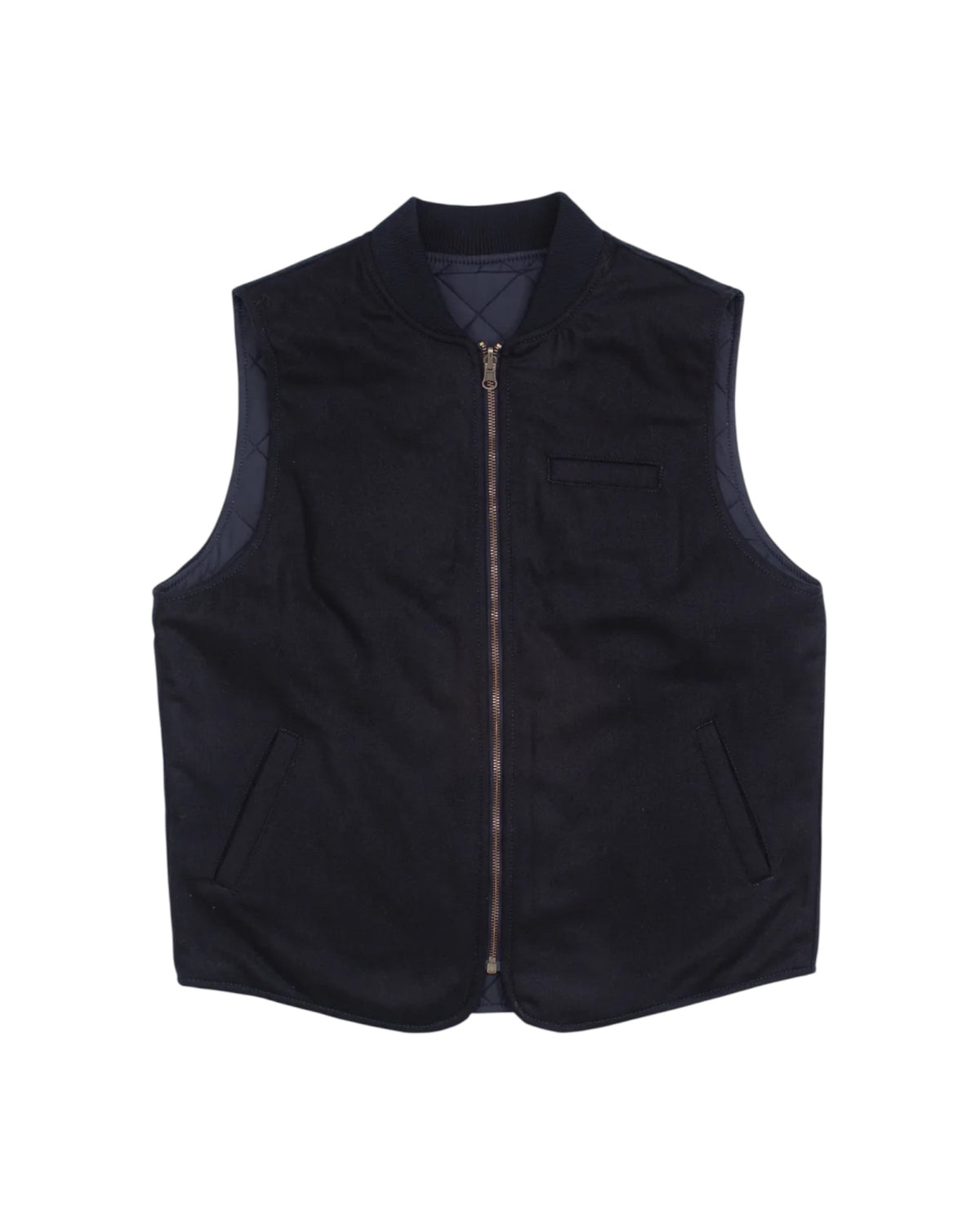 Gilet in lana reversibile Navy 5020 NAVY BL'KER 