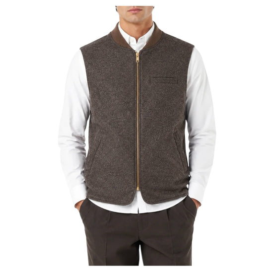Gilet Donegal reversibile Brown 5027 BROWN BL'KER 