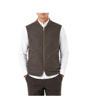 Gilet Donegal reversibile Brown