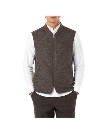 Gilet Donegal reversibile Brown 5027 BROWN BL'KER 