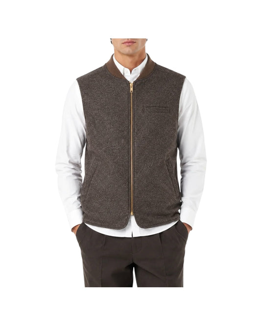 Gilet Donegal reversibile Brown 5027 BROWN BL'KER 