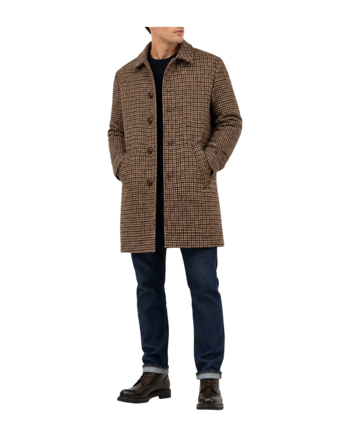 Cappotto in lana Pied De Poule 5033 PIED DE POULE BL'KER 