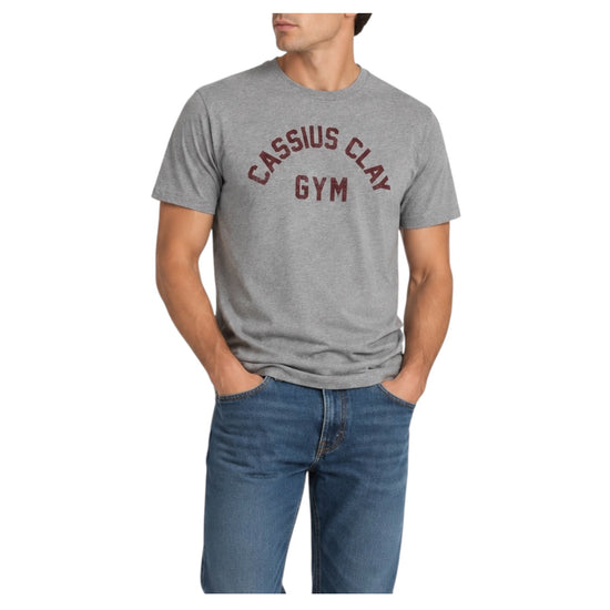 T-Shirt con stampa Grey Melange 8000G GREY MELANGE BL'KER 