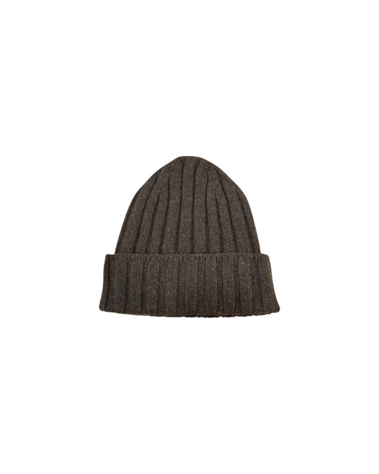 Cappello Unisex in cashmere Marrone melange 9010 MARRONE MELANGE BL'KER 