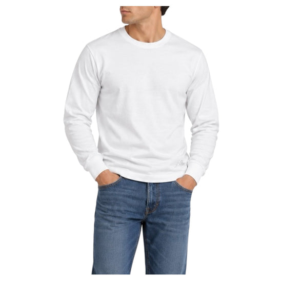 T-shirt manica lunga White W1001 WHITE BL'KER 