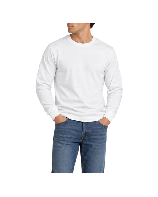 T-shirt manica lunga White W1001 WHITE BL'KER 