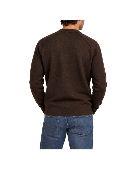 Maglione taglio felpa Marrone W9009 BROWN BL'KER 