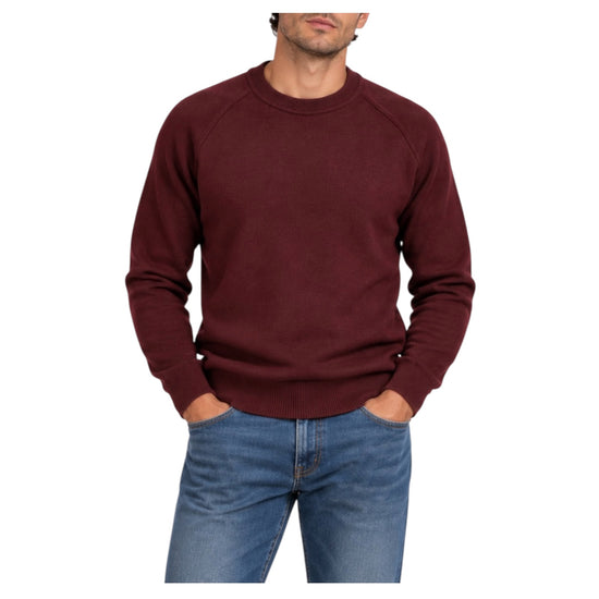 Maglione taglio felpa Burgundy W9009 BURGUNDY BL'KER 