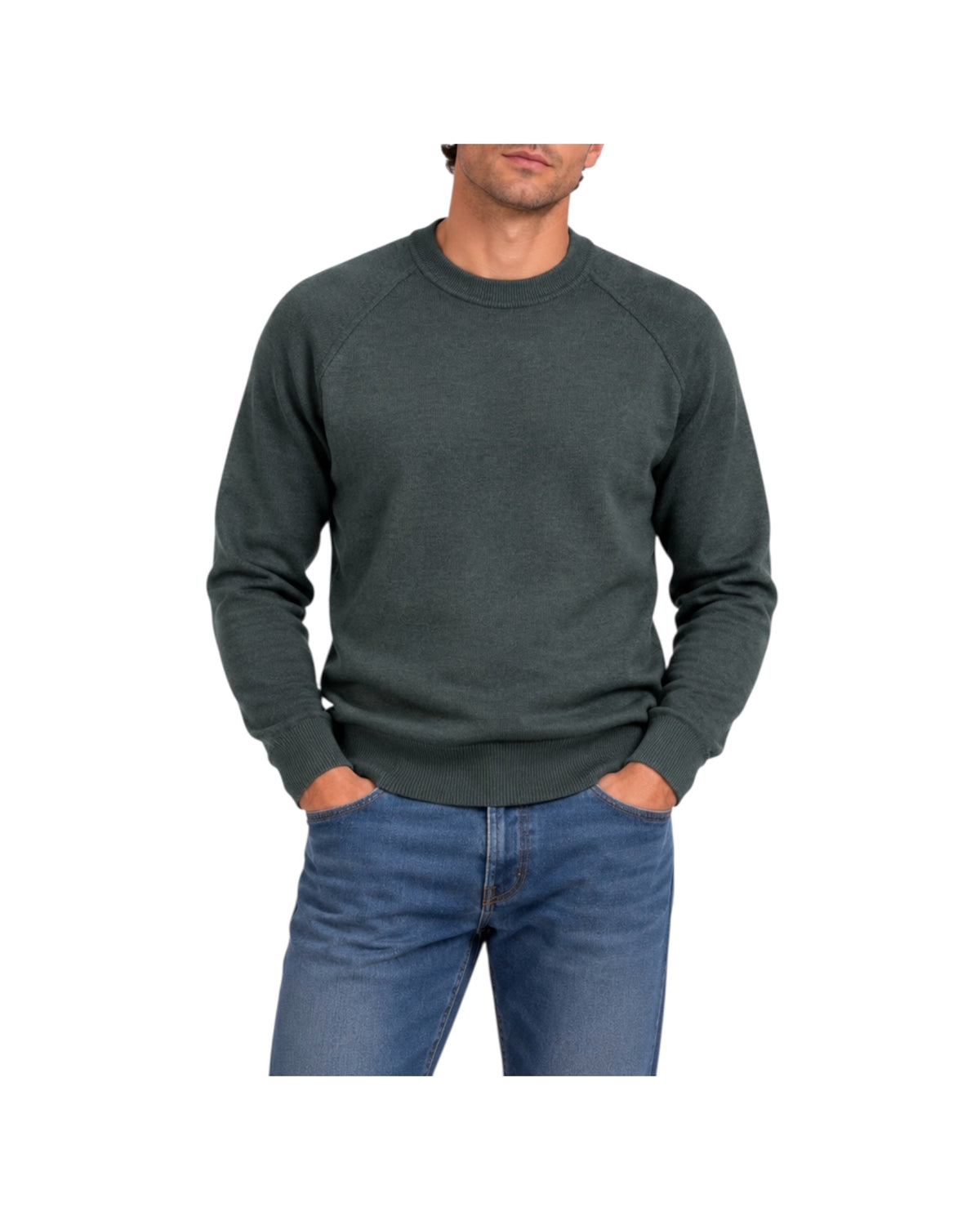 Maglione taglio felpa Green W9009 GREEN BL'KER 