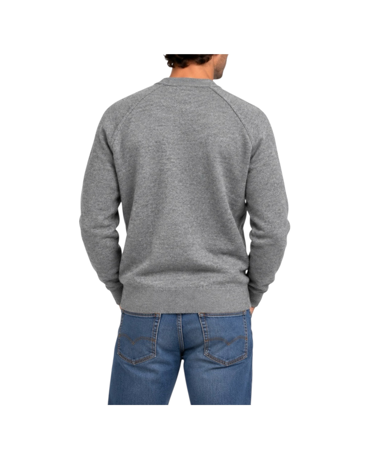 Maglione taglio felpa Mid grey W9009 MID GREY BL'KER 
