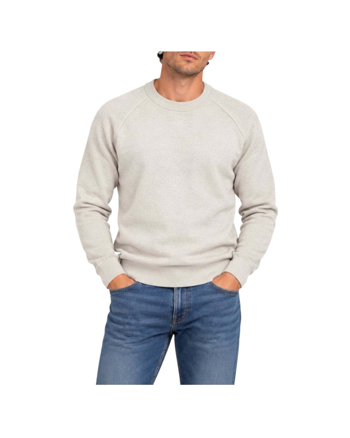 Maglione taglio felpa Sand W9009 SAND BL'KER 