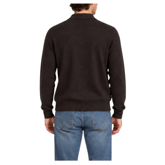Polo in lana e cashmere Brown W9012 BROWN BL'KER 