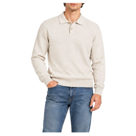 Polo in lana e cashmere Sand W9012 SAND BL'KER 