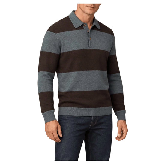 Polo Rugby Green/Dark brown W9018 GREEN DARK BROWN BL'KER 