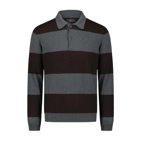 Polo Rugby Green/Dark brown W9018 GREEN DARK BROWN BL'KER 