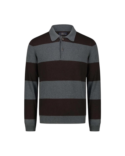 Polo Rugby Green/Dark brown W9018 GREEN DARK BROWN BL'KER 