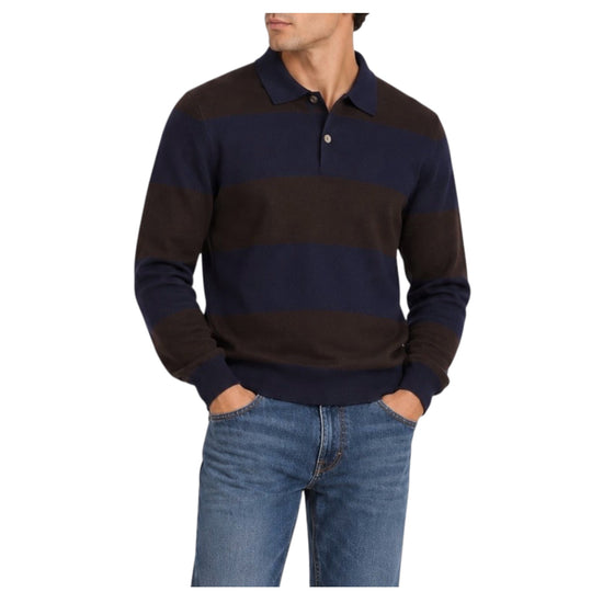 Polo Rugby Navy/Dark brown W9018 NAVY DARK BROWN BL'KER 